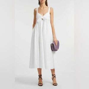 A.L.C White maxi dress with keyhole design
